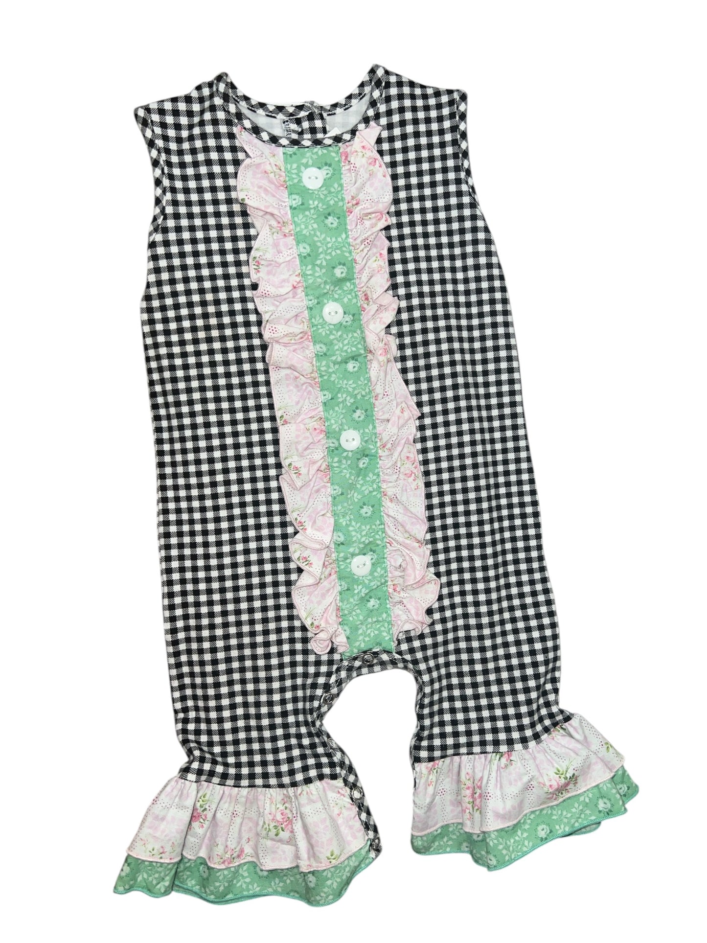 RicRac N Ruffles Striped Romper