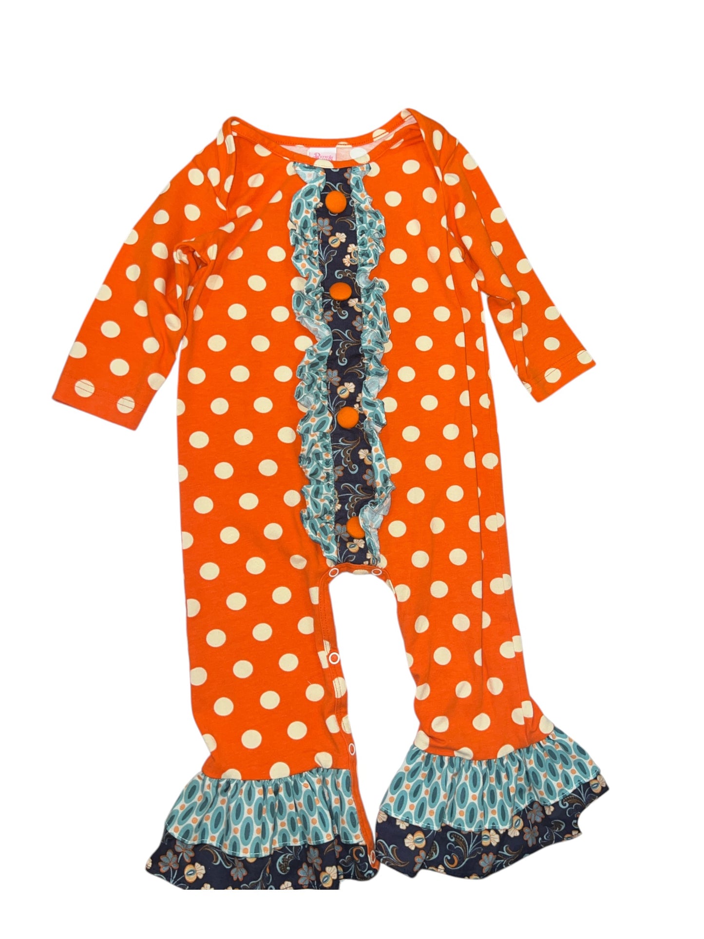 RicRac N Ruffles Fall Romper