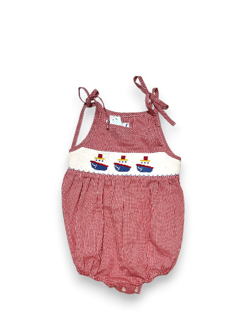 Anchorched Sailboat Smocked Bubble 18 months