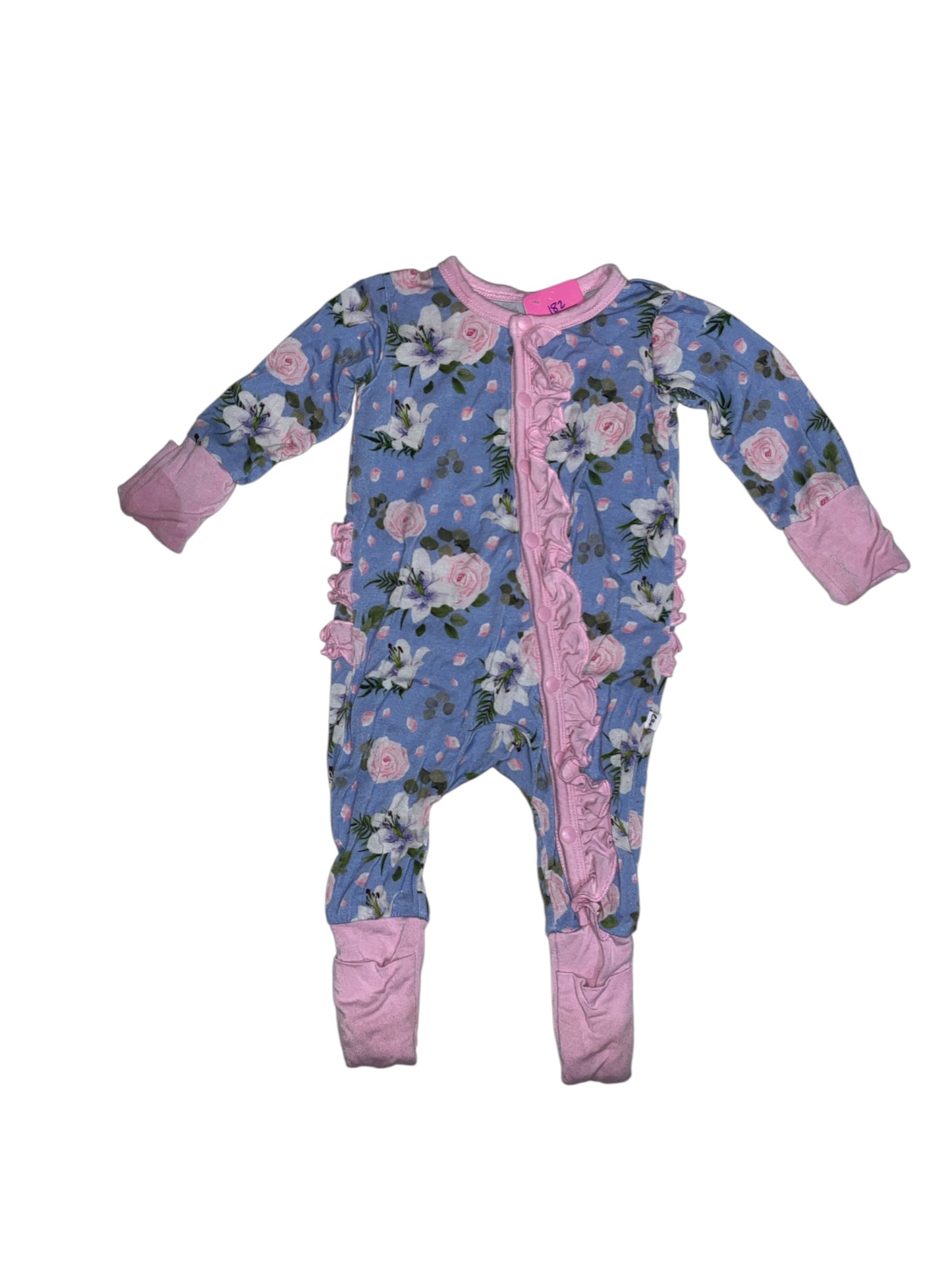 L&C Lillian Floral Bamboo Zippy