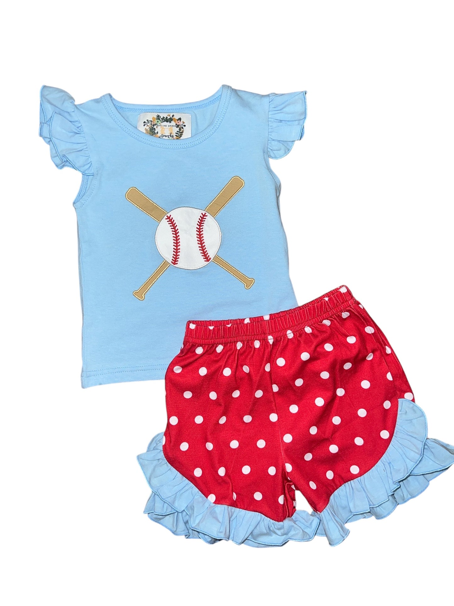 Saving Grace Smocks Short Set