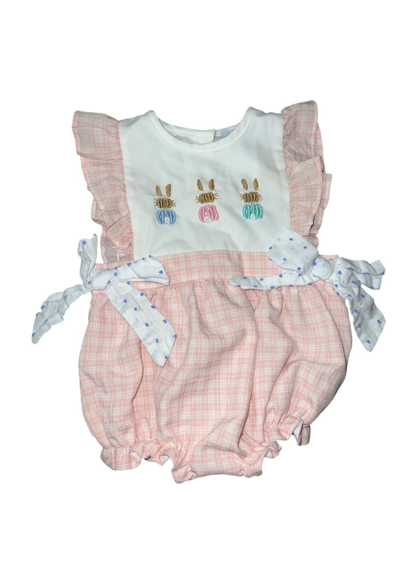Embroidered Bunny Romper