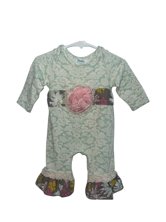 PNC Classy in Mint Romper 6-9mths