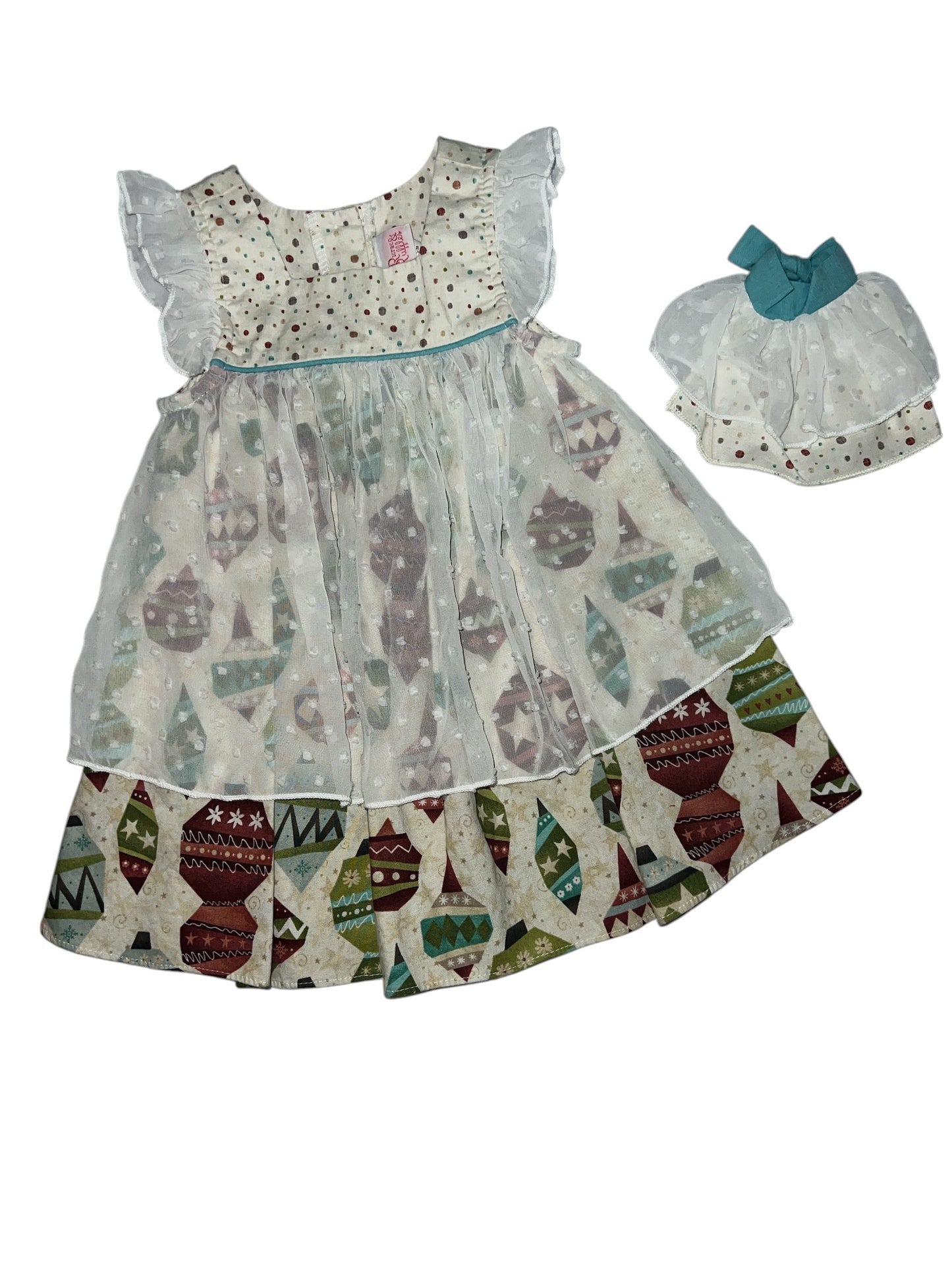 RRR Sweet Christmas Size 18mths (with Doll Dress)
