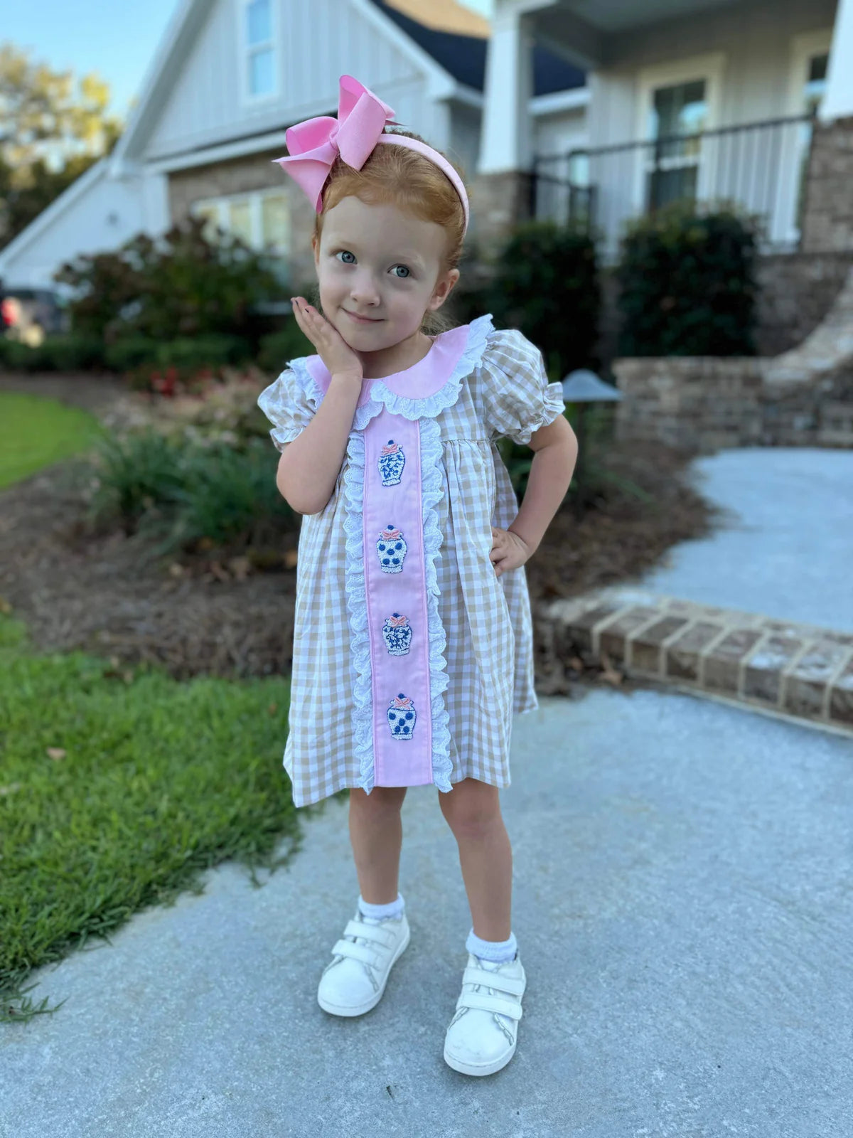 Grandmillennial Gingham Dress