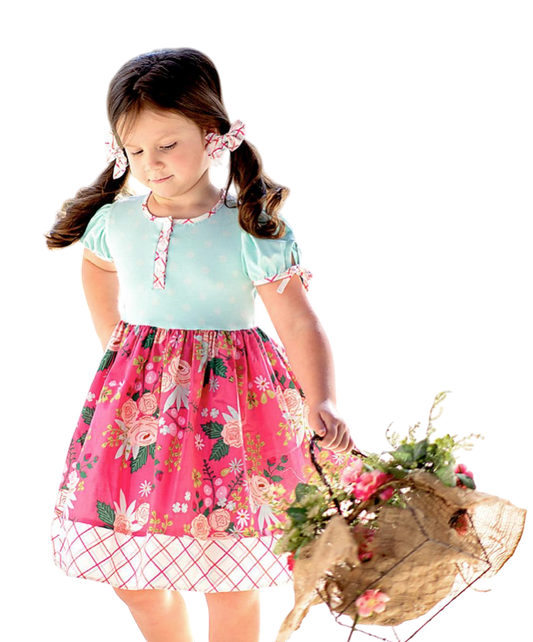 RRR Mint to be Floral Dress