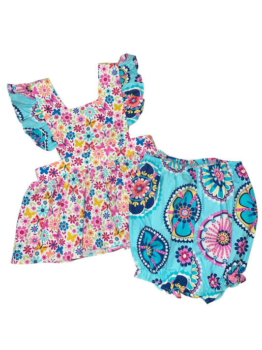 RicRac N Ruffles Floral Set