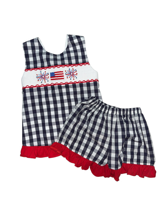 Patriotic Princess Smocked Set