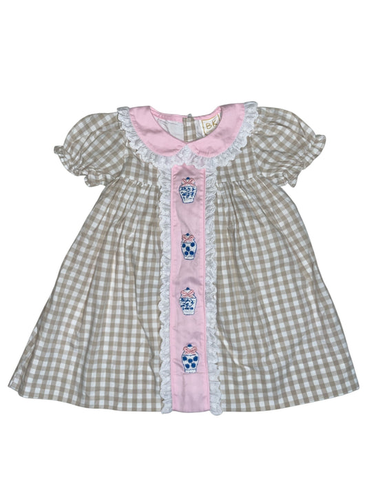 Grandmillennial Gingham Dress
