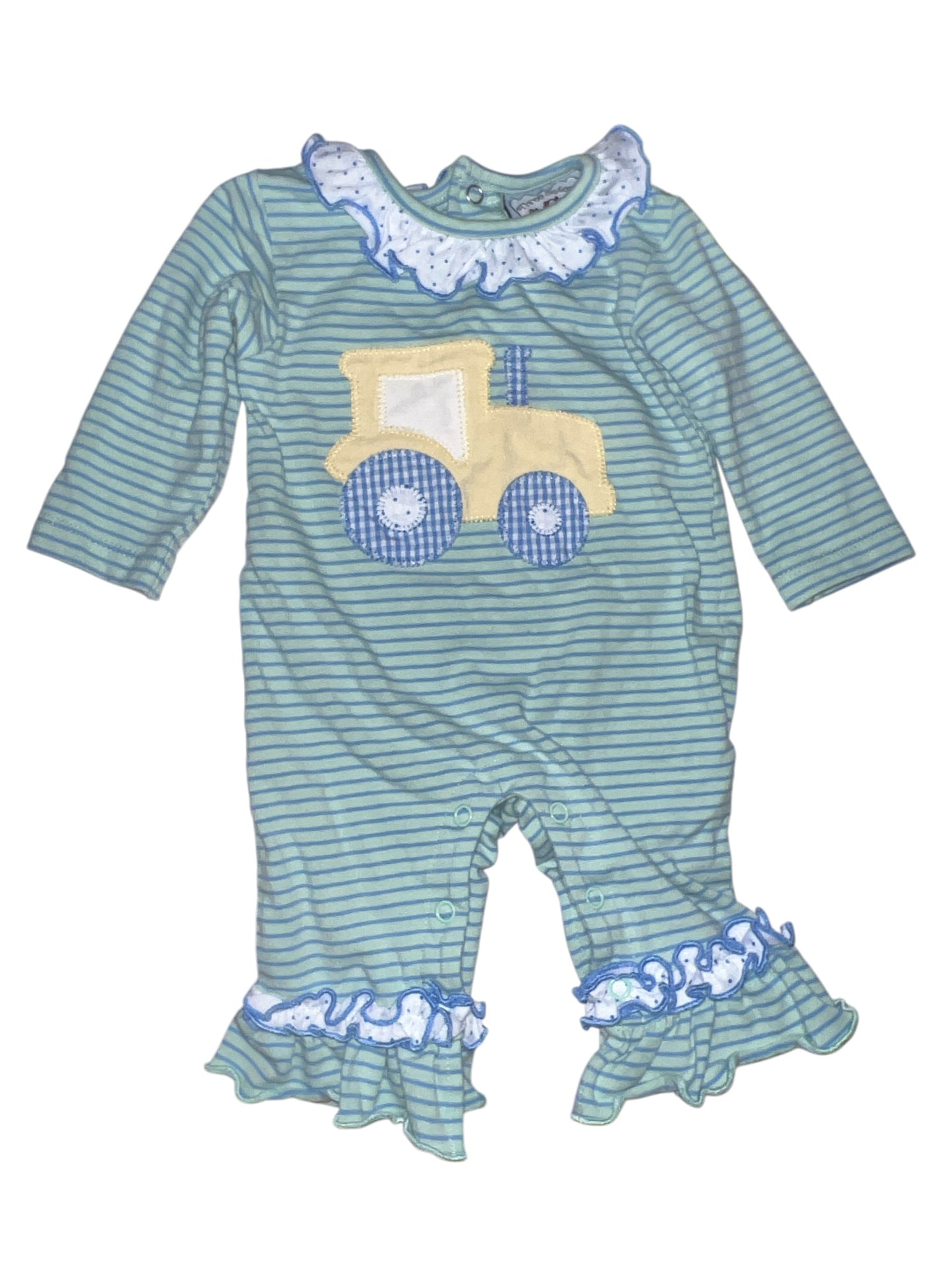 Three Sister Tractor Romper